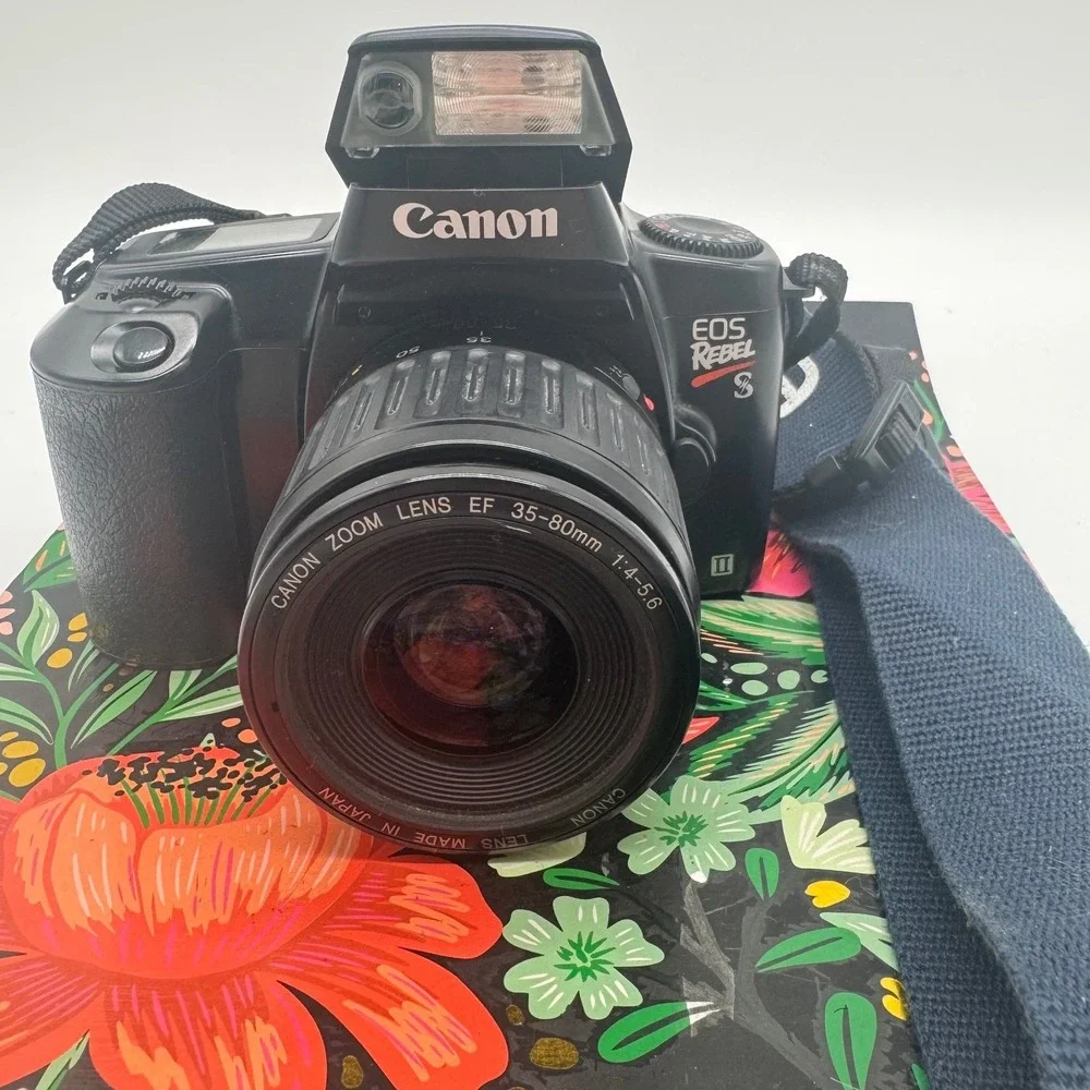 Canon EOS Rebel S II 35mm Film SLR Camera with 35-80mm EF Lens and Strap